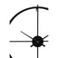 Kent 60cm Dia Large Black Finish Wall Clock