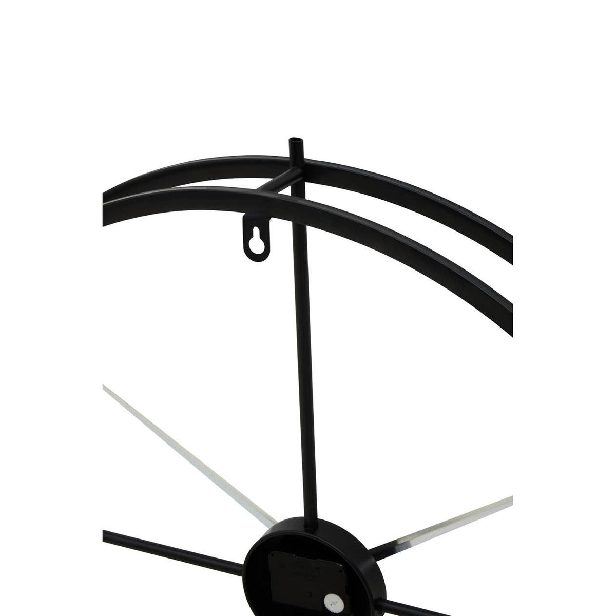 Kent 60cm Dia Large Black Finish Wall Clock