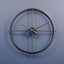 Kent 60cm Dia Large Black Finish Wall Clock