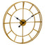Kent 60cm Dia Large Gold Finish Metal Wall Clock