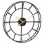 Kent 40cm Dia Small Black Finish Metal Wall Clock