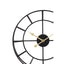 Kent 40cm Dia Small Black Finish Metal Wall Clock