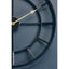 Kent 60cm Dia Large Black Finish Metal Wall Clock