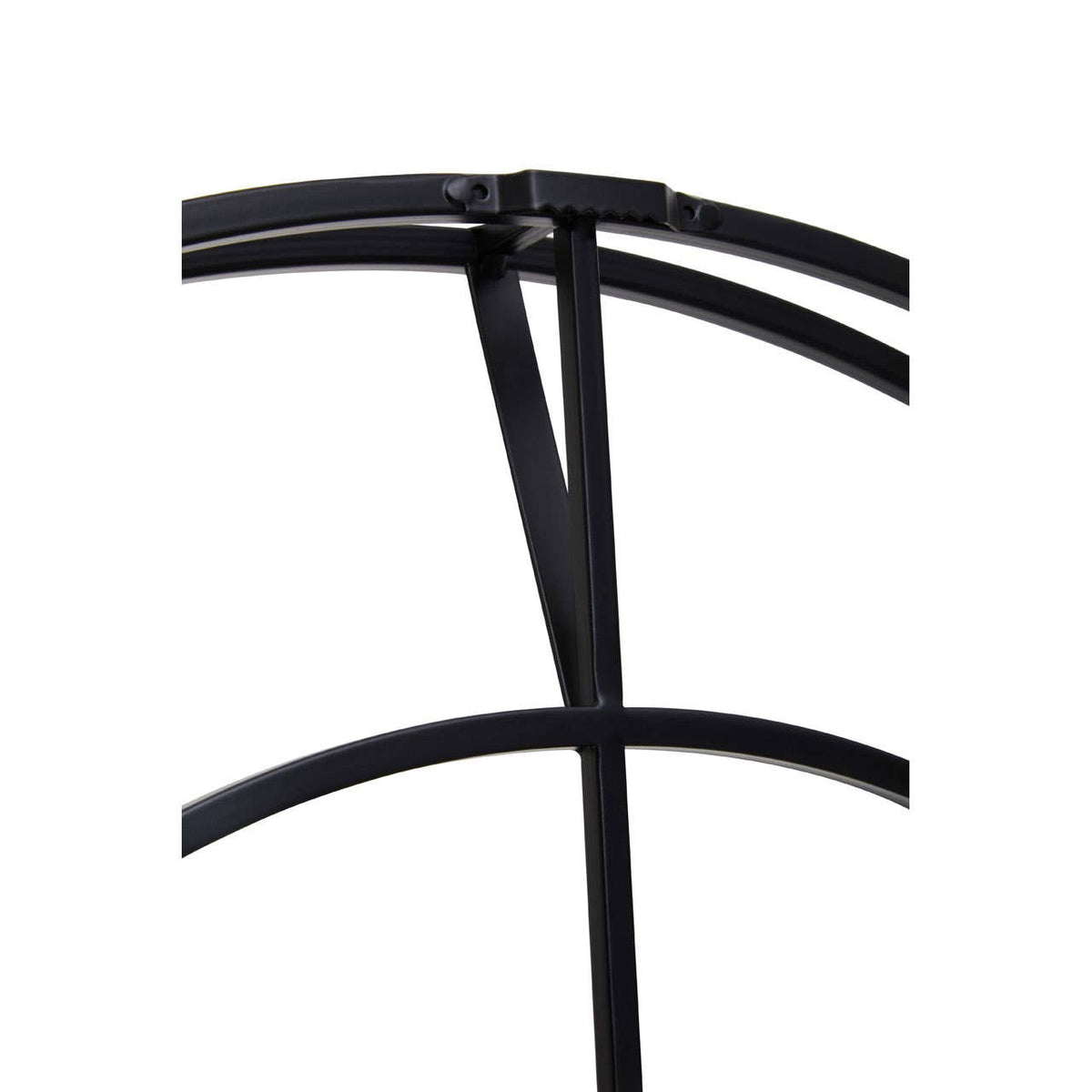 Kent 60cm Dia Large Black Finish Metal Wall Clock