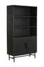 Cabinet 100x40x180 cm DUBAKU wood matt black