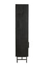 Cabinet 100x40x180 cm DUBAKU wood matt black