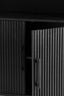 Cabinet 100x40x180 cm DUBAKU wood matt black