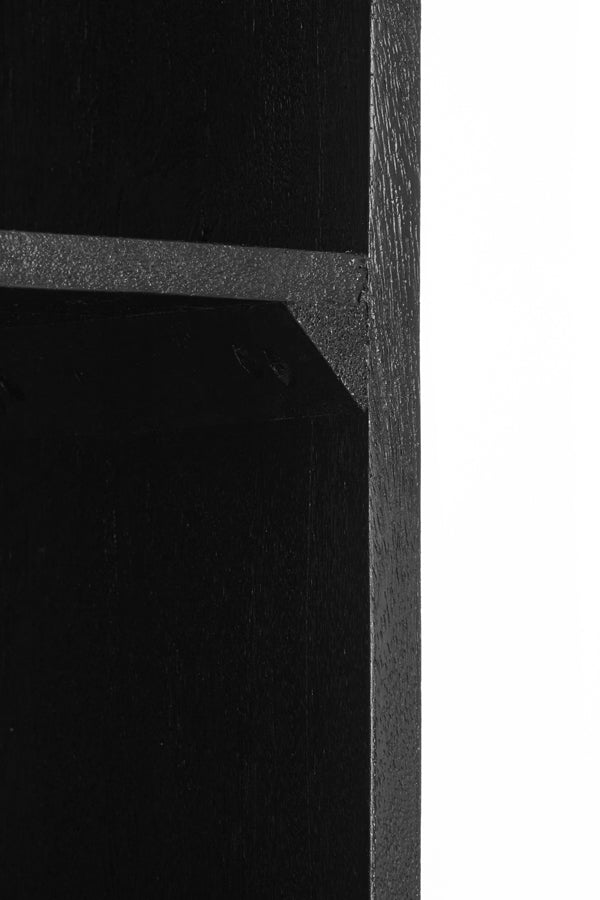 Cabinet 100x40x180 cm DUBAKU wood matt black