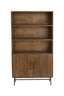 Cabinet 100x40x180 cm DUBAKU wood dark brown