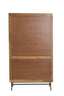 Cabinet 100x40x180 cm DUBAKU wood dark brown