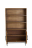 Cabinet 100x40x180 cm DUBAKU wood dark brown