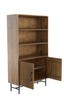 Cabinet 100x40x180 cm DUBAKU wood dark brown