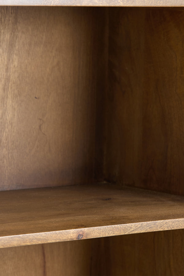 Cabinet 100x40x180 cm DUBAKU wood dark brown