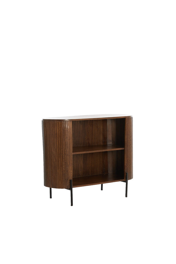 Cabinet 100x40x80 cm DUMOSI wood dark brown