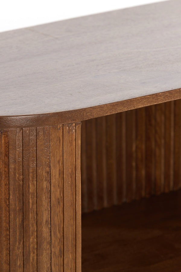 Cabinet 100x40x80 cm DUMOSI wood dark brown