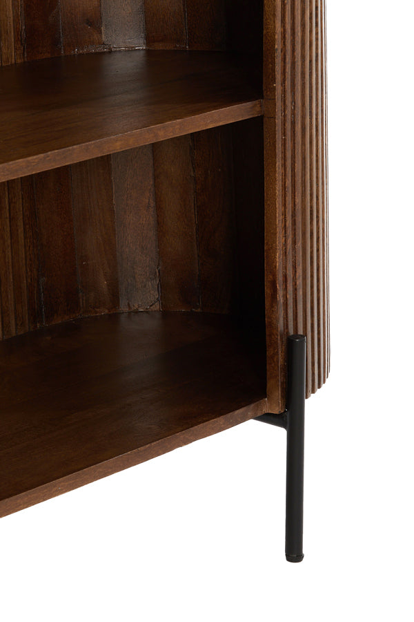 Cabinet 100x40x80 cm DUMOSI wood dark brown