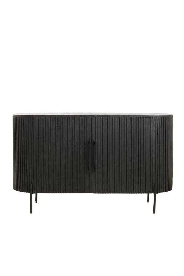 Cabinet 140x40x78 cm DUMOSI wood matt black