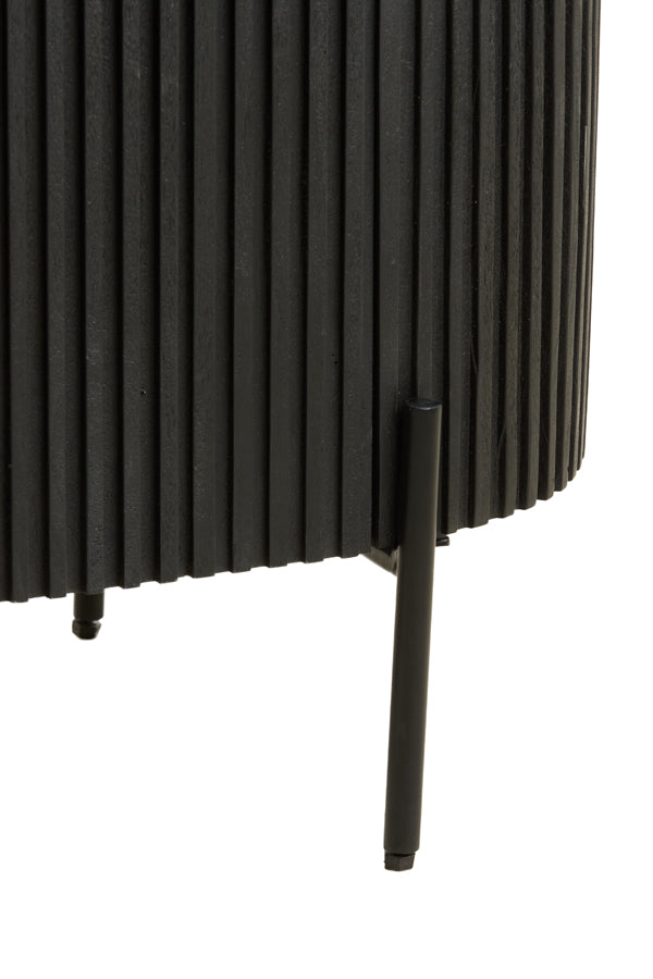 Cabinet 140x40x78 cm DUMOSI wood matt black