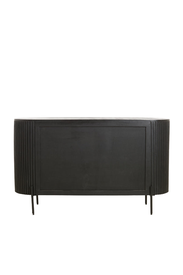 Cabinet 140x40x78 cm DUMOSI wood matt black