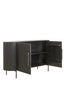 Cabinet 140x40x78 cm DUMOSI wood matt black