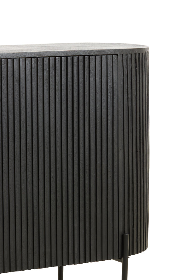 Cabinet 140x40x78 cm DUMOSI wood matt black