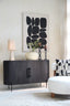 Cabinet 140x40x78 cm DUMOSI wood matt black