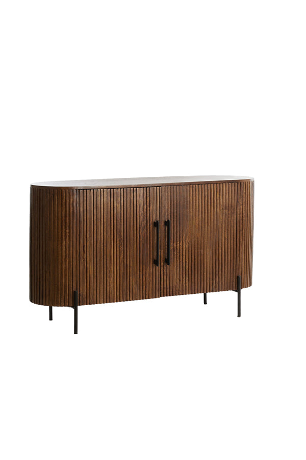 Cabinet 140x40x78 cm DUMOSI wood dark brown
