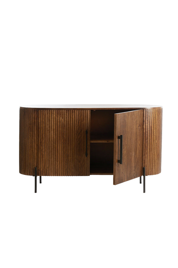 Cabinet 140x40x78 cm DUMOSI wood dark brown