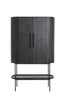 Cabinet 100x40x165 cm DUMOSI wood matt black