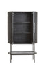 Cabinet 100x40x165 cm DUMOSI wood matt black