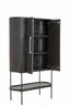 Cabinet 100x40x165 cm DUMOSI wood matt black