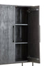 Cabinet 100x40x165 cm DUMOSI wood matt black