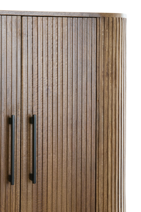 Cabinet 100x40x165 cm DUMOSI wood dark brown