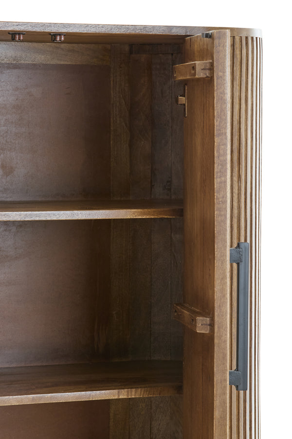 Cabinet 100x40x165 cm DUMOSI wood dark brown