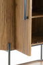 Cabinet 100x40x165 cm DUMOSI wood dark brown
