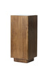 Pillar 35x35x80 cm GATURA wood dark brown+glass brown