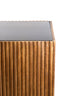 Pillar 35x35x80 cm GATURA wood dark brown+glass brown