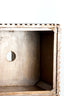 Pillar 35x35x80 cm GATURA wood dark brown+glass brown
