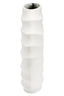 Mira Small Ivory Finish Rippled Round Vase