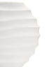 Mira Small Ivory Finish Rippled Round Vase