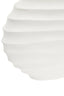 Mira Large Ivory Finish Rippled Round Vase