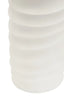 Mira Large Ivory Finish Rippled Vase