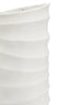 Mira Small Ivory Finish Rippled Vase
