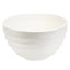 Mira Ivory Finish Rippled Bowl