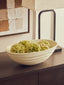 Mira Ivory Finish Rippled Bowl