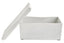 Mira Large Ivory Finish Rippled Box