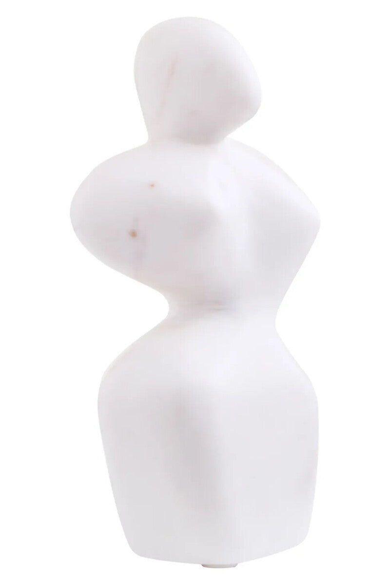 Savio White Marble Abstract Sculpture