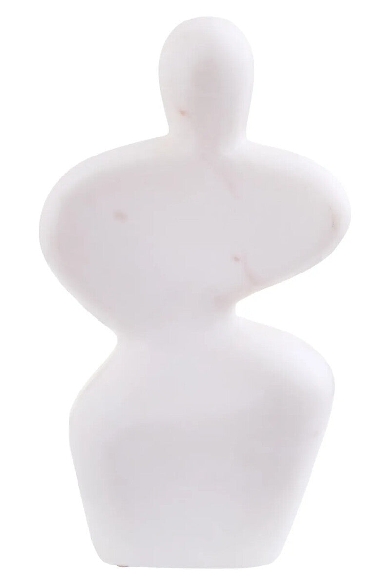 Savio White Marble Abstract Sculpture
