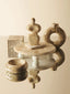 Santino Chocolate Marble Abstract Sculpture