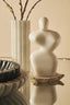 Savio White Fluted Marble Vase